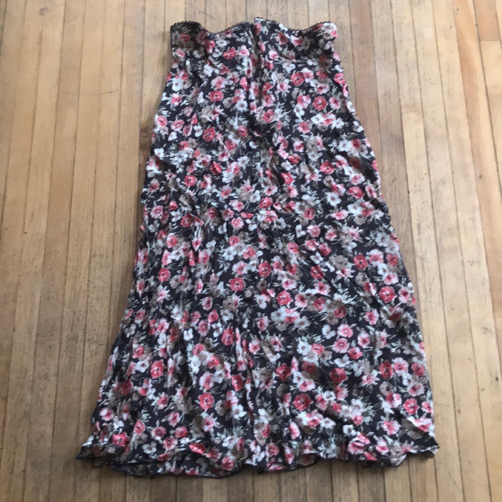 Long beautiful floral silky skirt